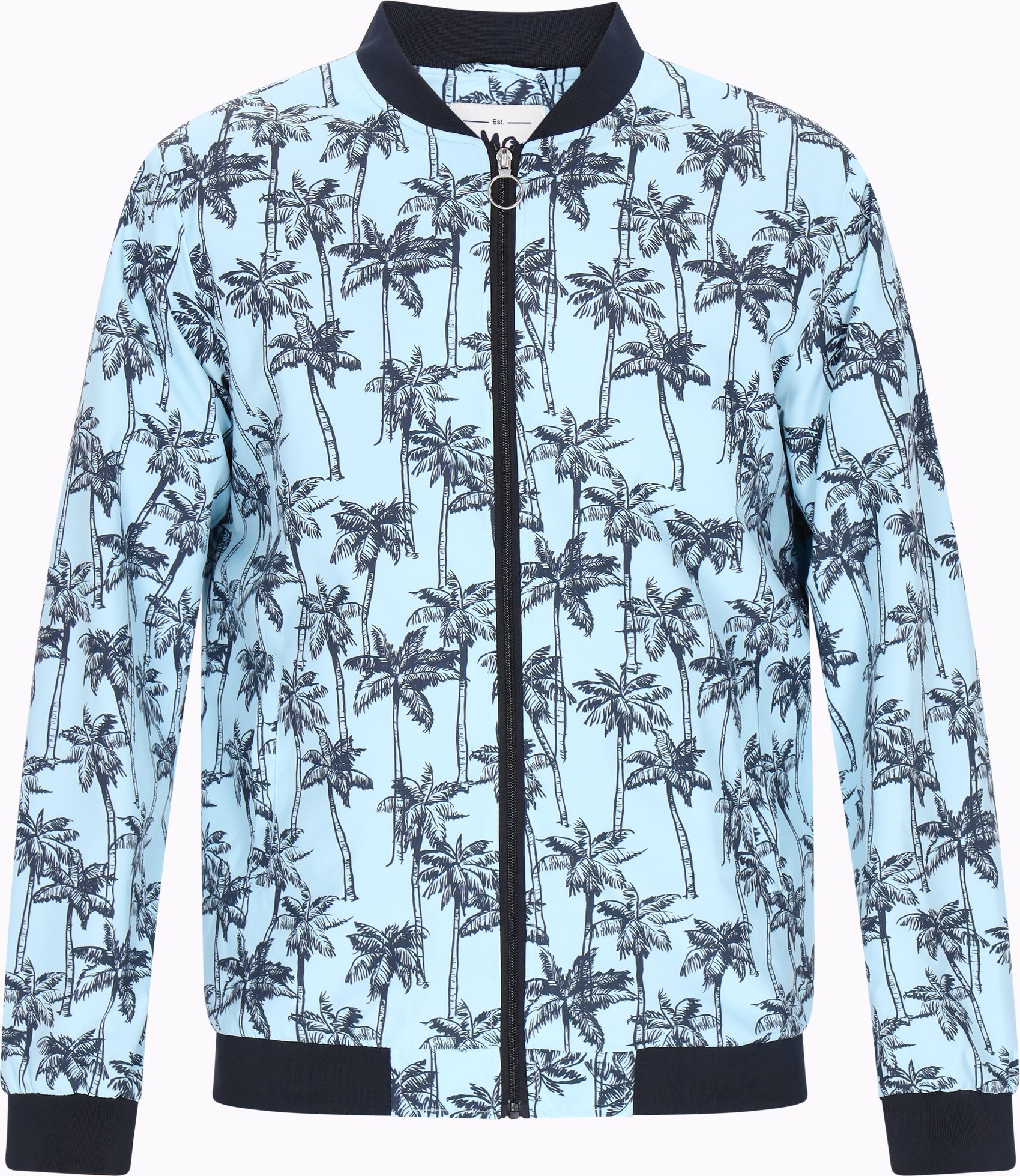 Mo Jacke Männer hellblau schwarz