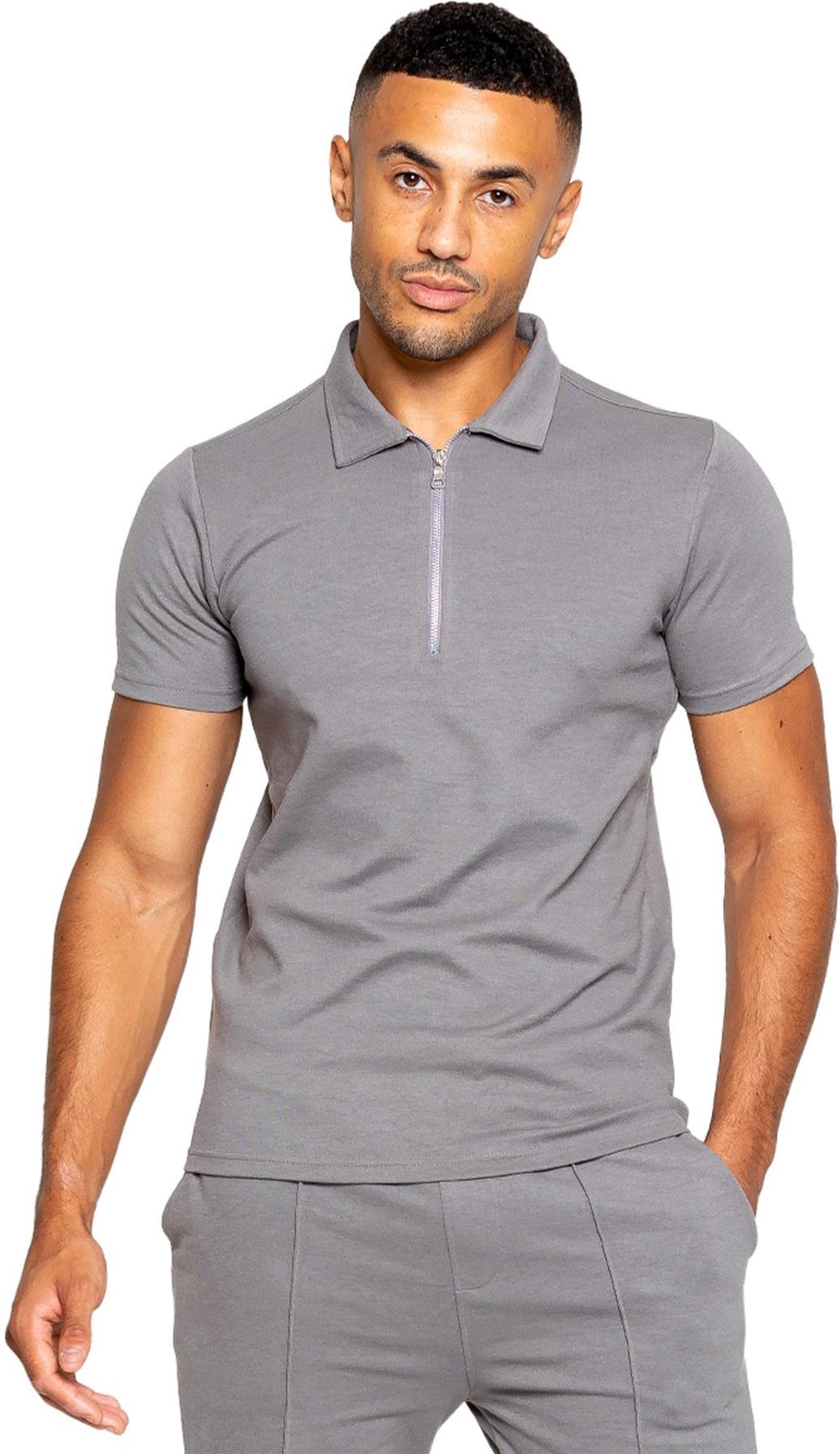 Thumbnail - Enzo | Herren Zip Up Polo Shirt