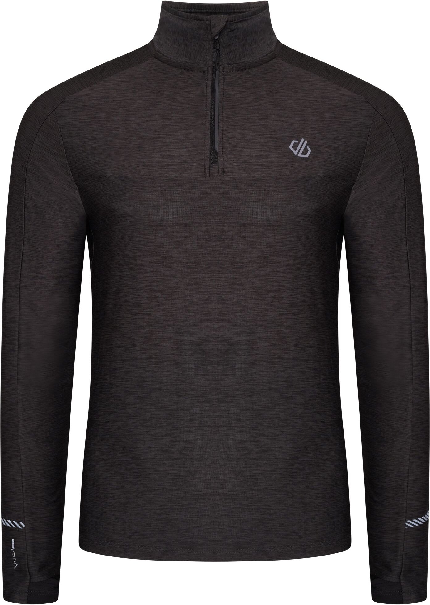 Dare 2B Herren Power Up II leichtes Trikot (Schwarz Mergel)