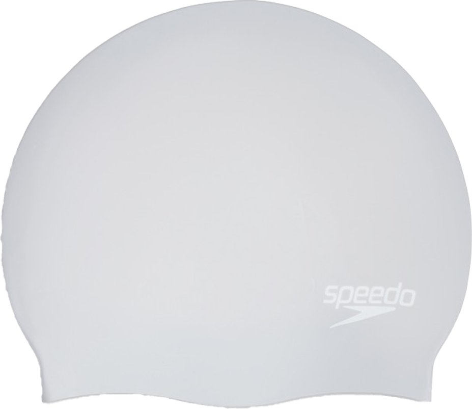 Speedo - "Long Hair" Schwimmkappe für Herren/Damen Unisex (Silber/Weiß)