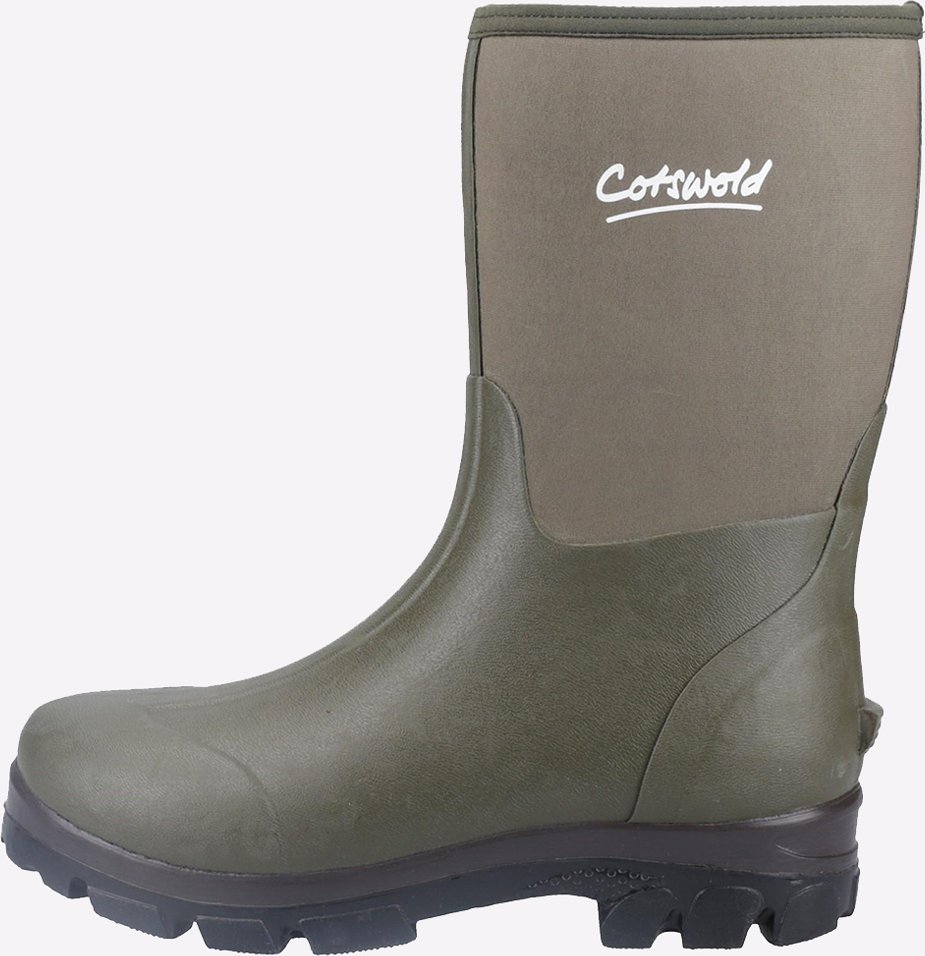Cotswold Kensington Lederne Grüne Gummistiefel