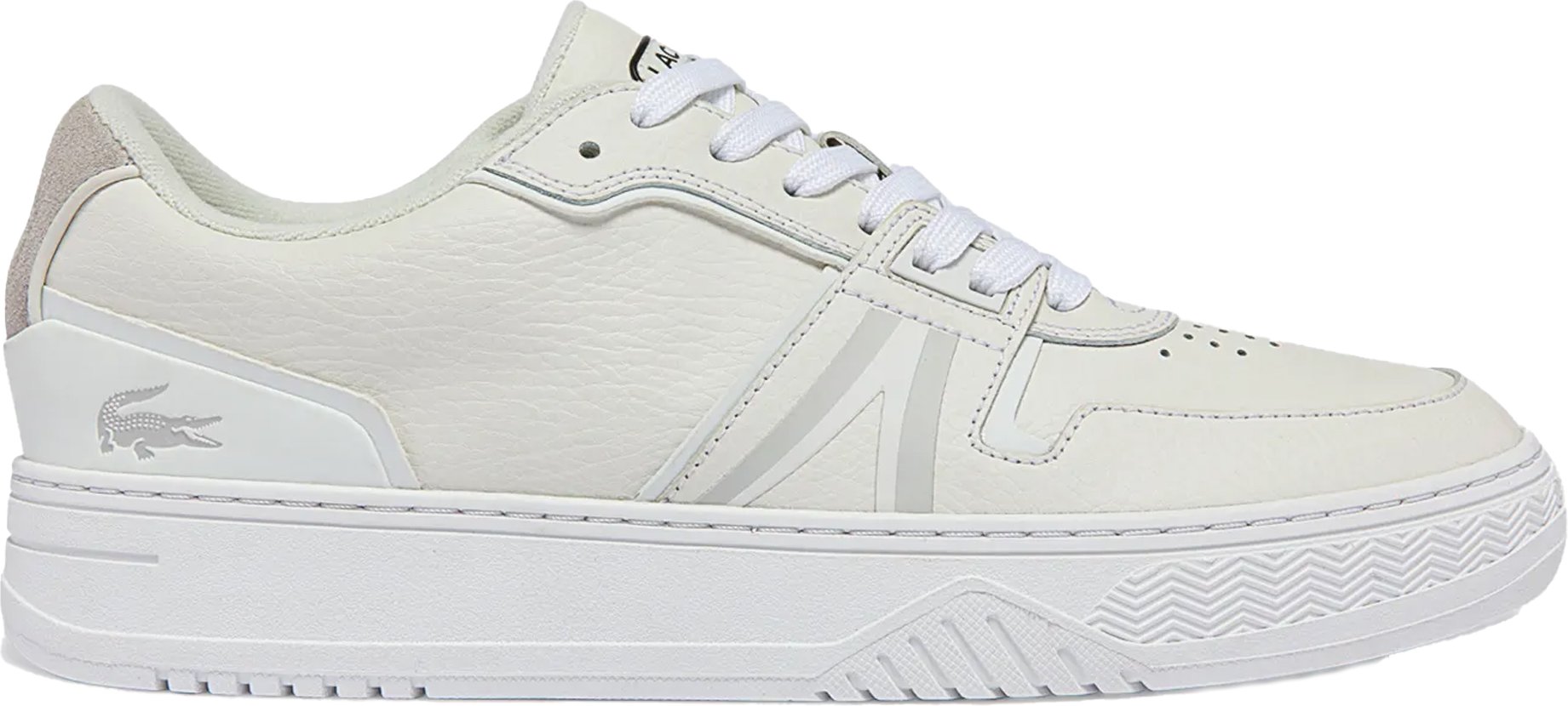 Lacoste - Herren/Damen Unisex Sneaker "L001", Leder (Weiß)