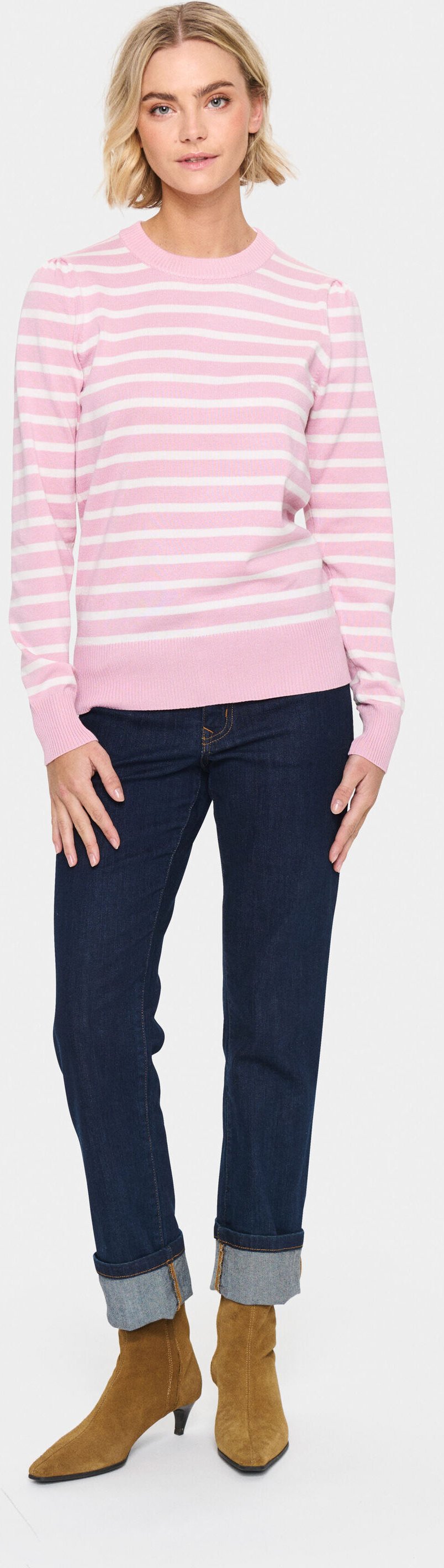 Strickpullover Regular Fit white rose