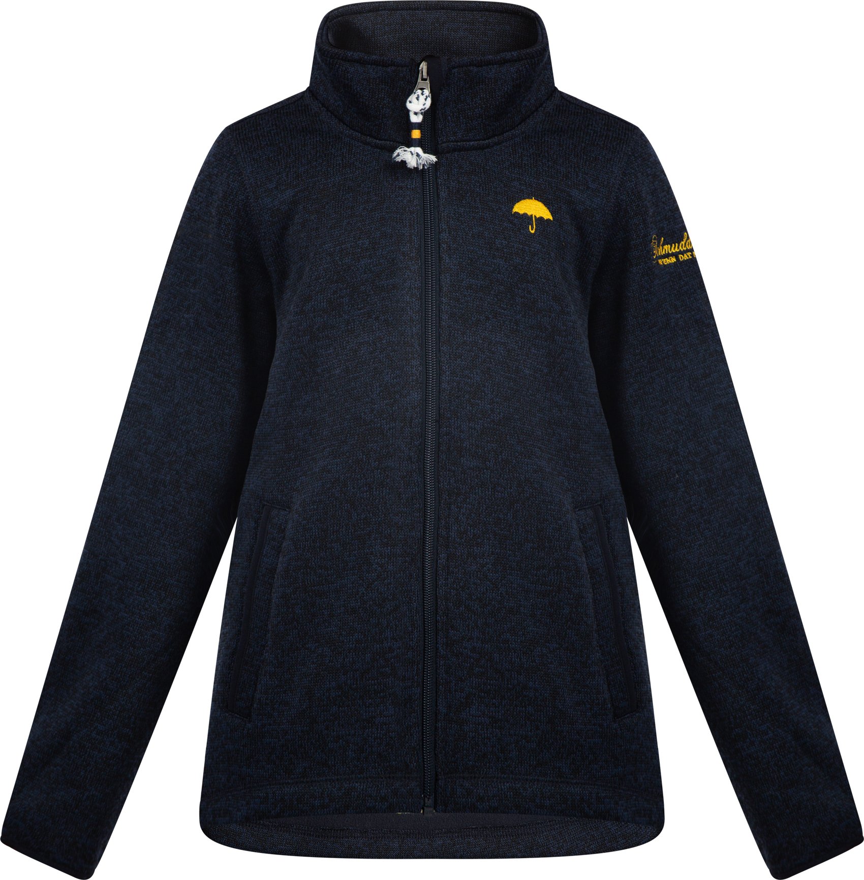 Thumbnail - Schmuddelwedda Strickfleecejacke Mädchen Meeresmelange