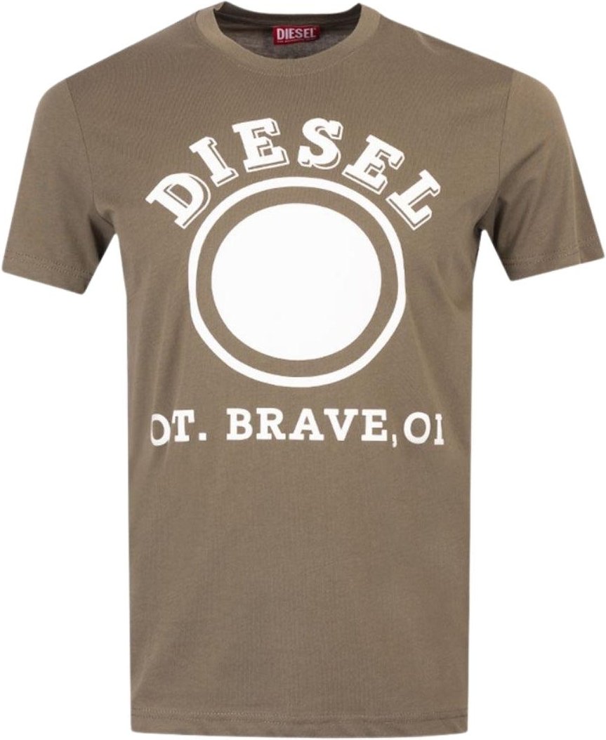 Diesel - "1976" T-Shirt für Herren, Logo (Efeu-Grün)