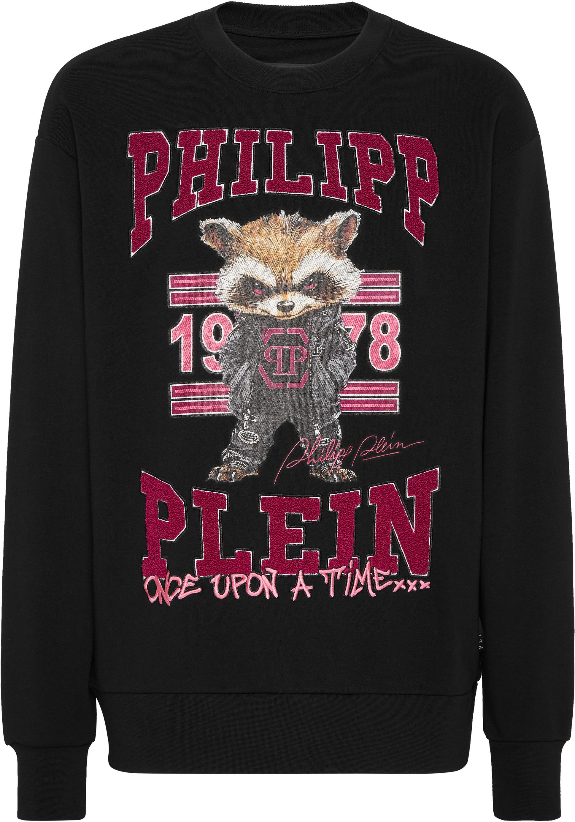 Fleece Sweatshirt College Raccoon