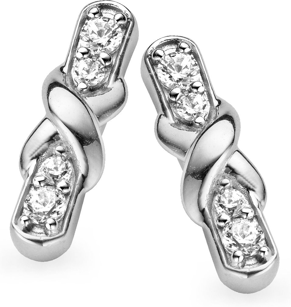 Orphelia Ohrstecker für Damen, 925 Sterlingsilber, Silber ZO-5128