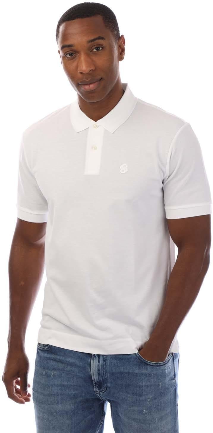 Boss - Poloshirt für Herren, Baumwolle (Weiß)
