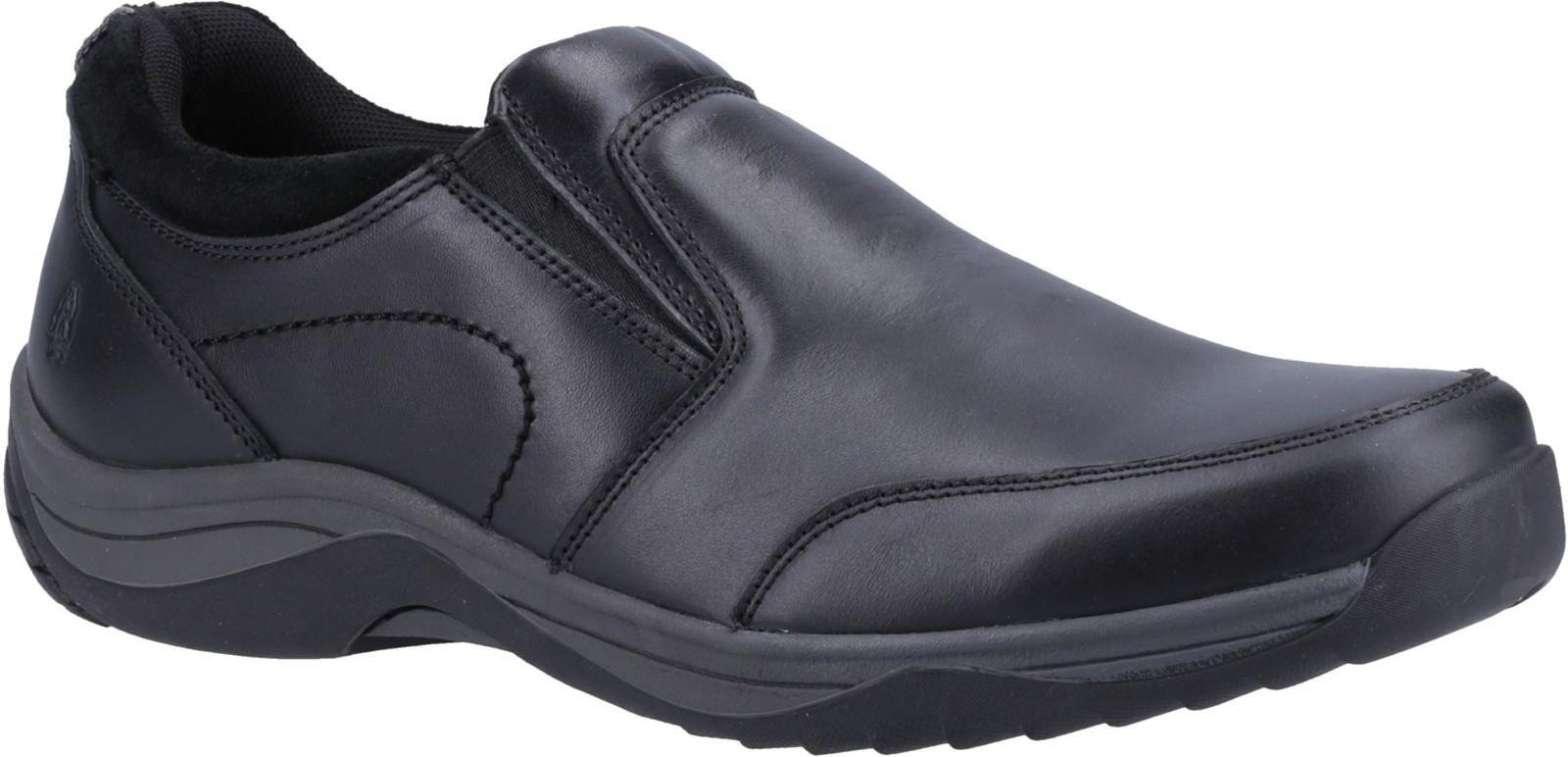 Thumbnail - Hush Puppies - "Donald" Halbschuhe für Herren, Leder, Zum Anschlüpfen (Schwarz)