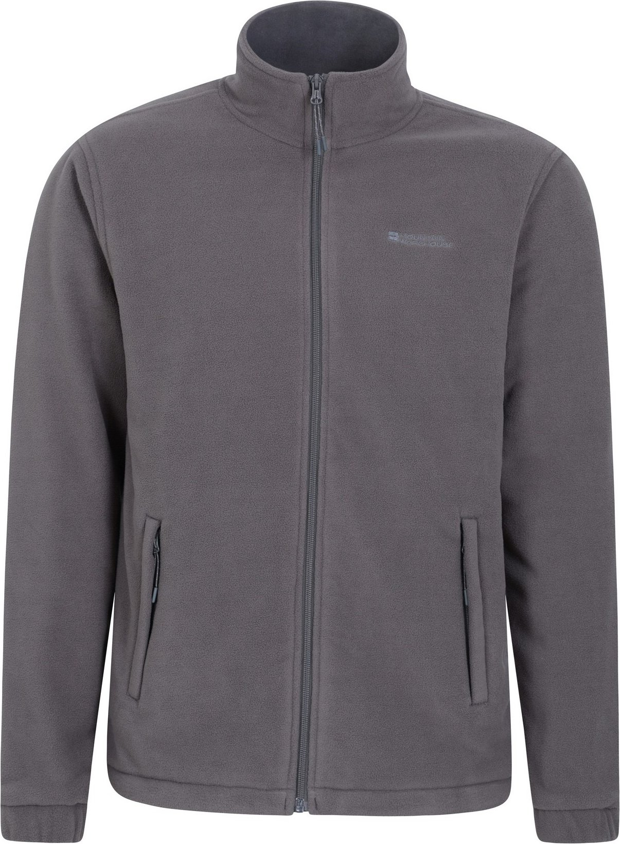 Mountain Warehouse Herren Bernard II Winddichte Fleece Jacke (Grau)