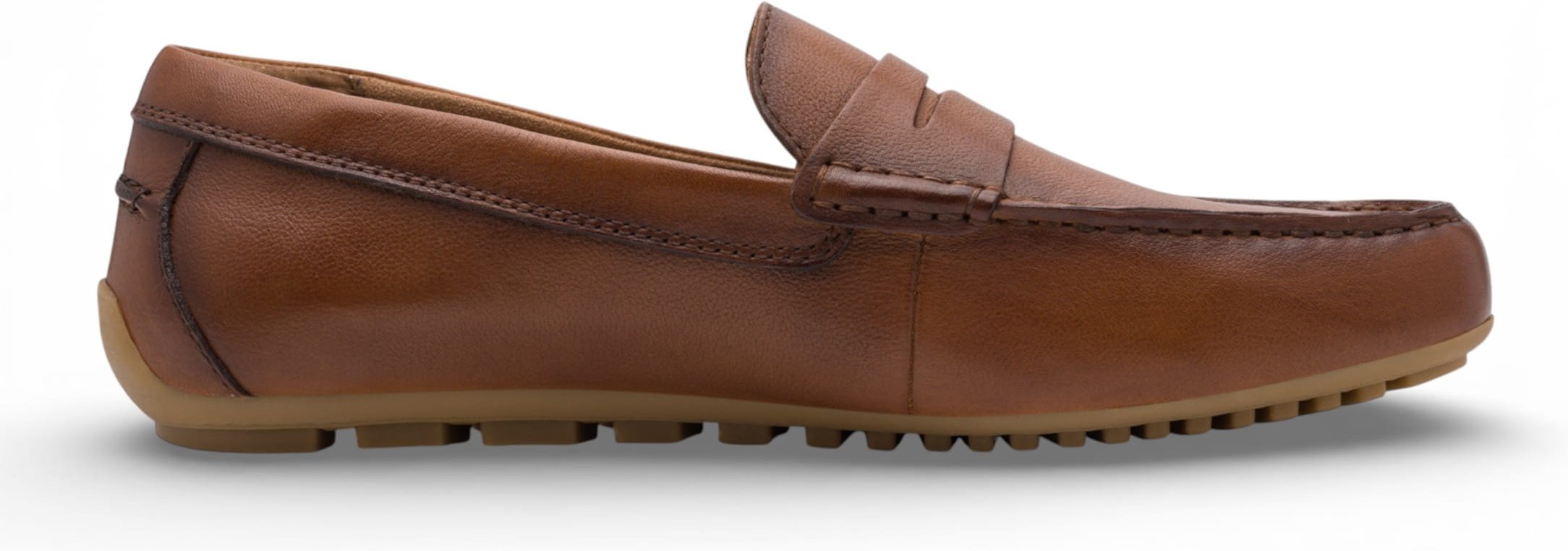 Tamaris Herren-Mokassins aus braunem Leder, Freizeitschuhe