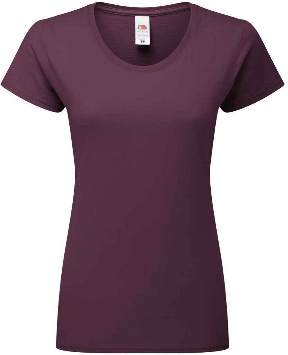 Fruit Of The Damen T-Shirt, enganliegend (Dunkles Pflaumenblau)