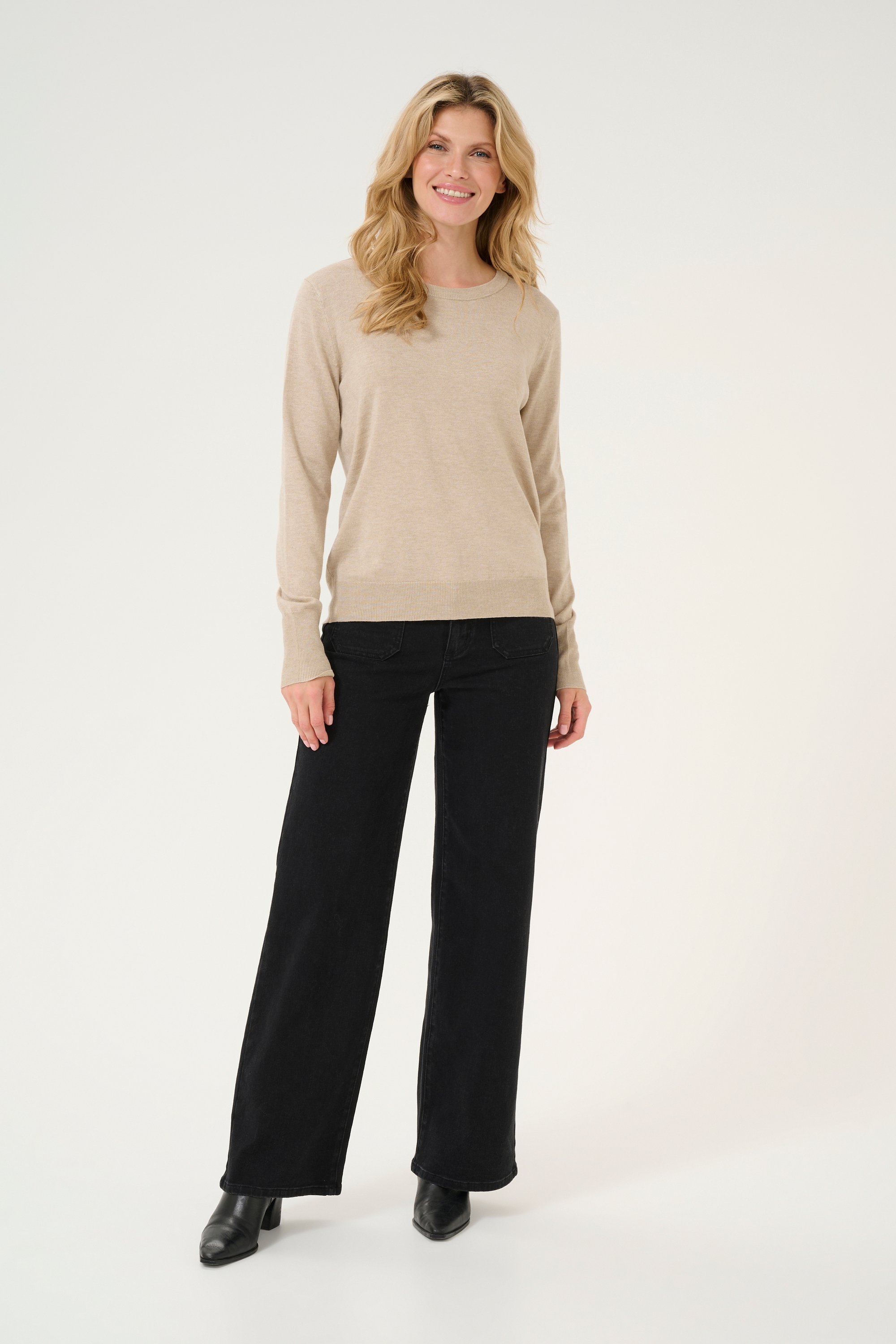 Thumbnail - Strickpullover Regular fit cream