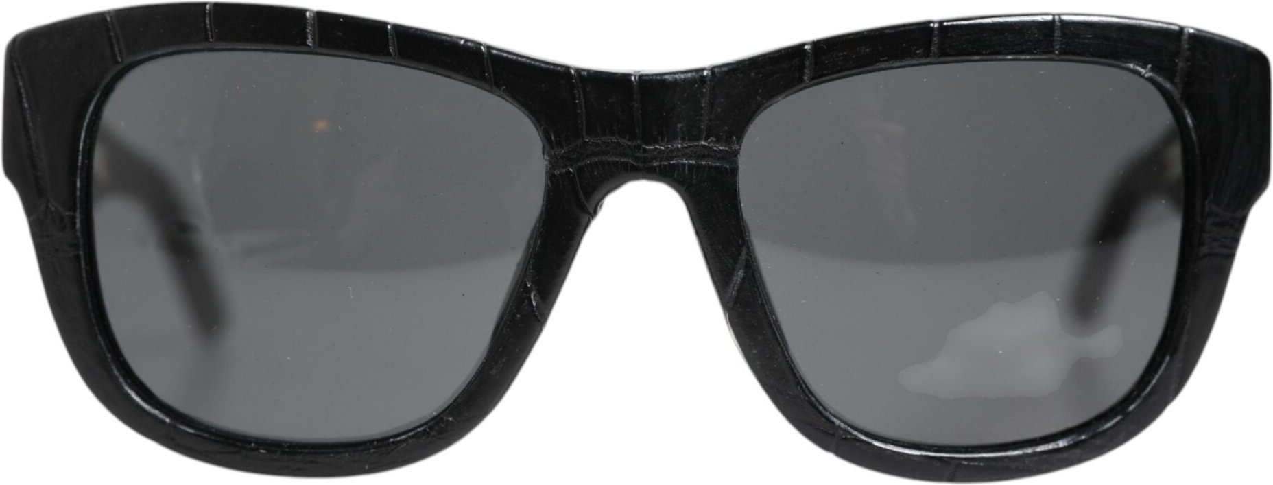 Schwarze Lederfassung DG4177 getönte Sonnenbrille