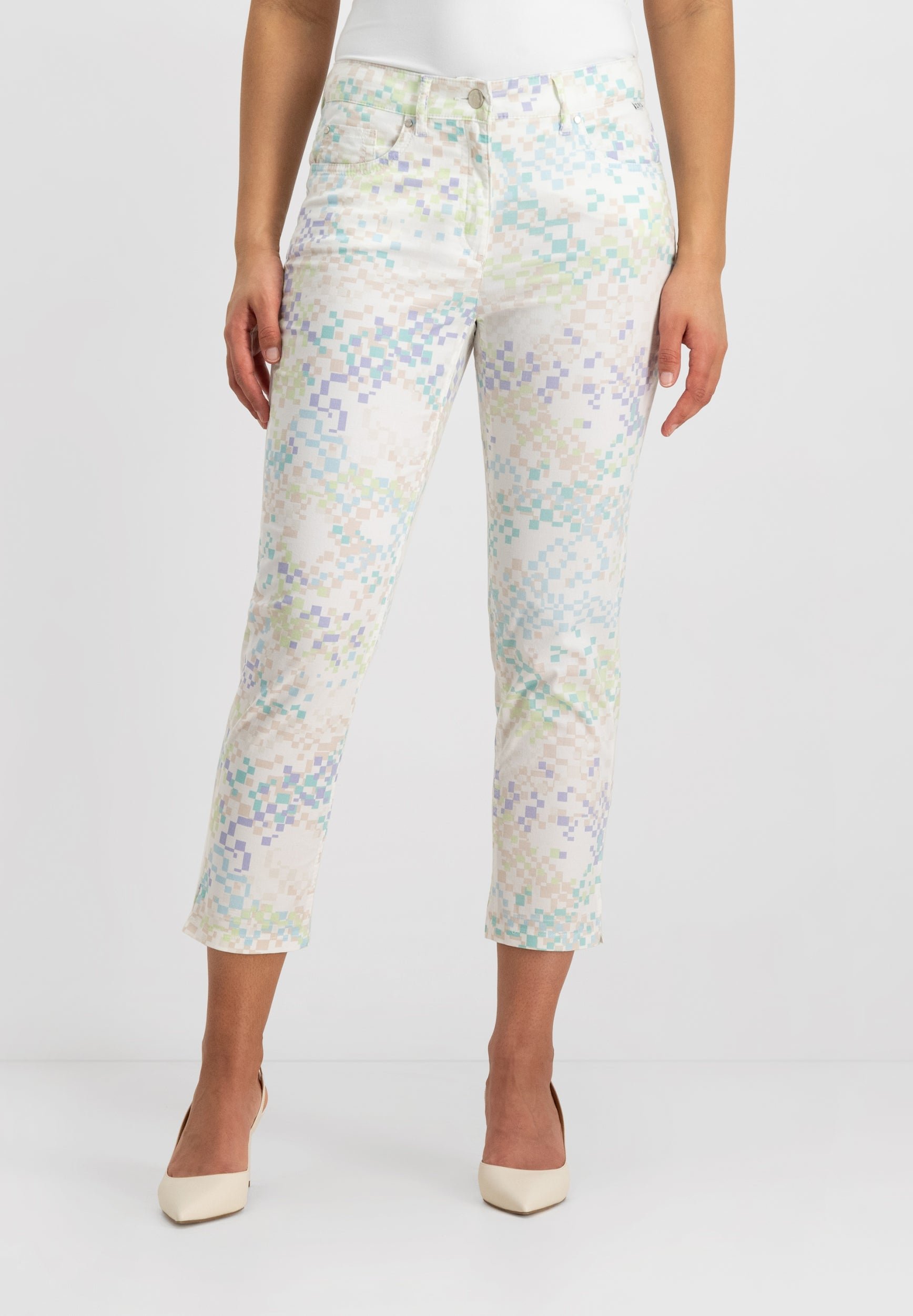 Sarah Slim Cropped Jeans | Aqua