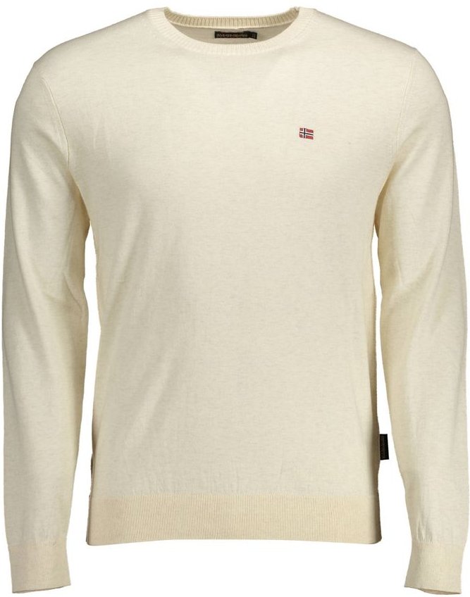 Rundhalsausschnitt Pullover aus Baumwollstrick