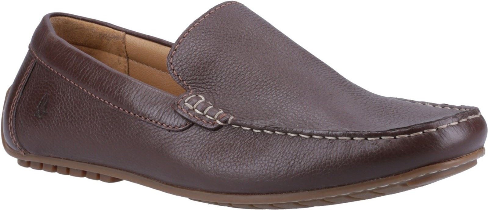 Hush Puppies Ralph Leder Herren Braun Bootsschuhe