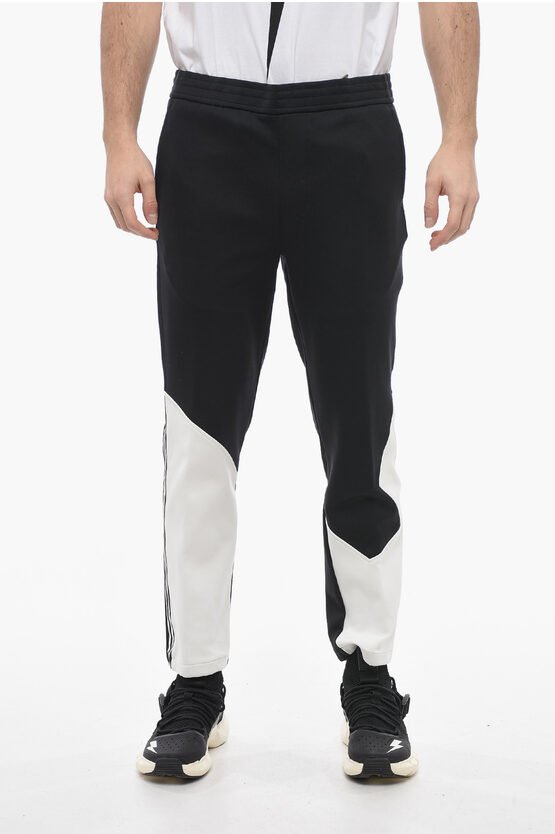 Skinny Fit MODERNIST Sweatpants mit Kontrastdetails in Schwarz