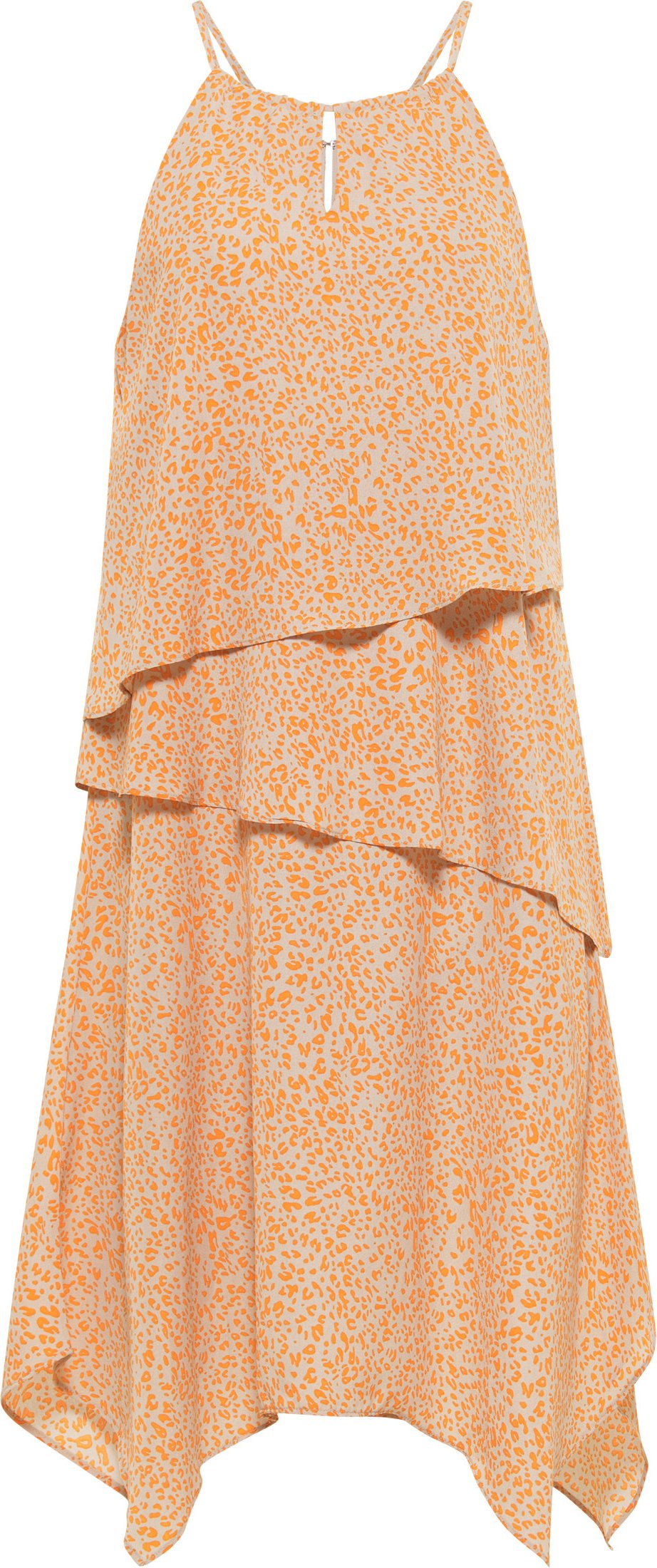 IZIA Midikleid Damen Orange Beige