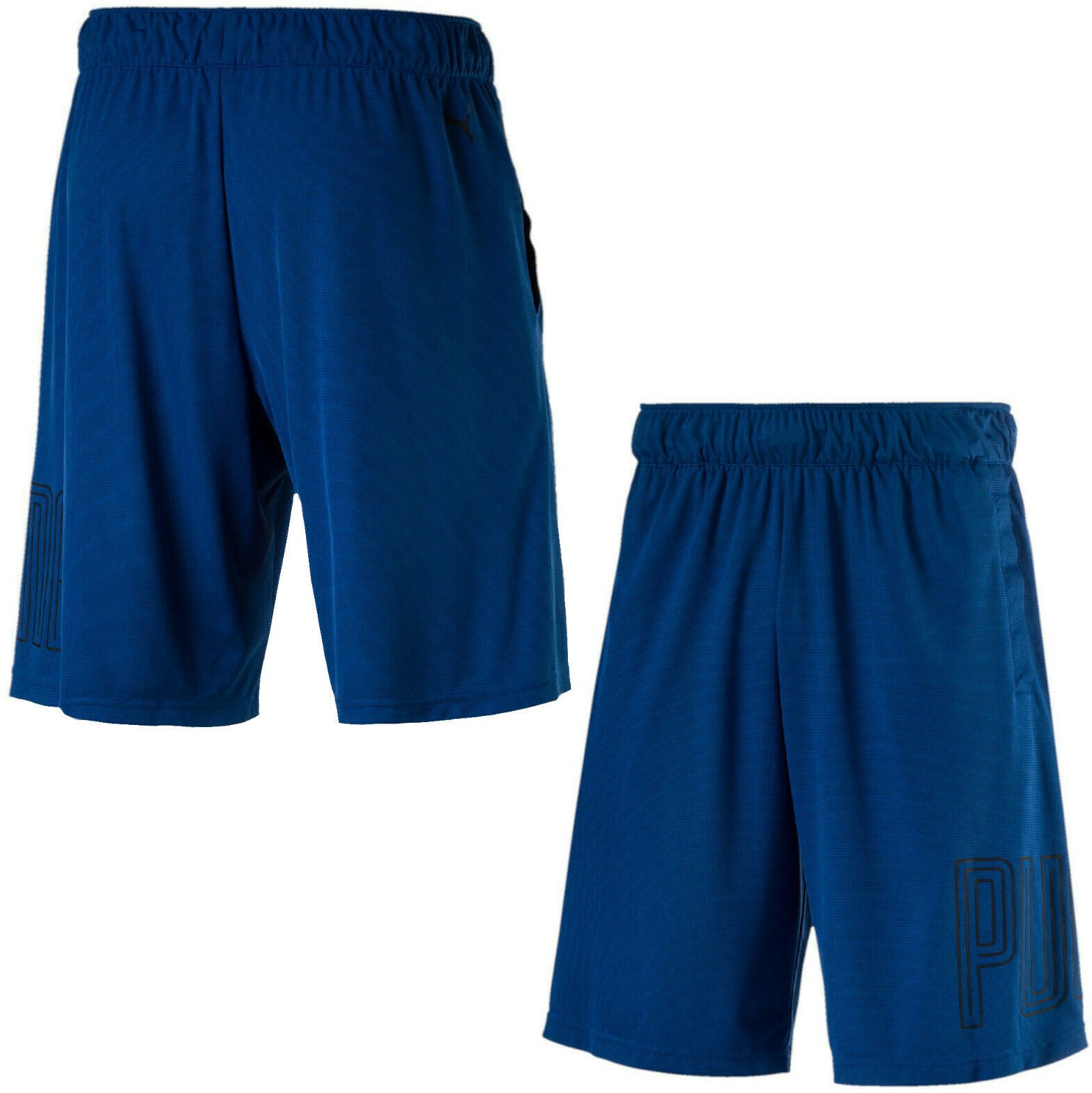 Puma Motion Flex 10 "grafische elastische Taillen -Herren -Shorts Blau 515174 02 A60E