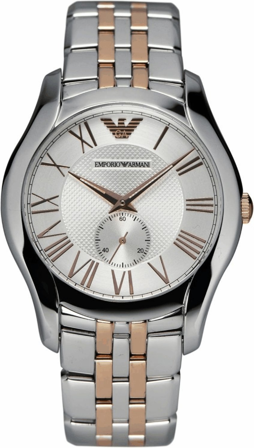 Emporio Armani Damenuhr Quartz Silber Gold