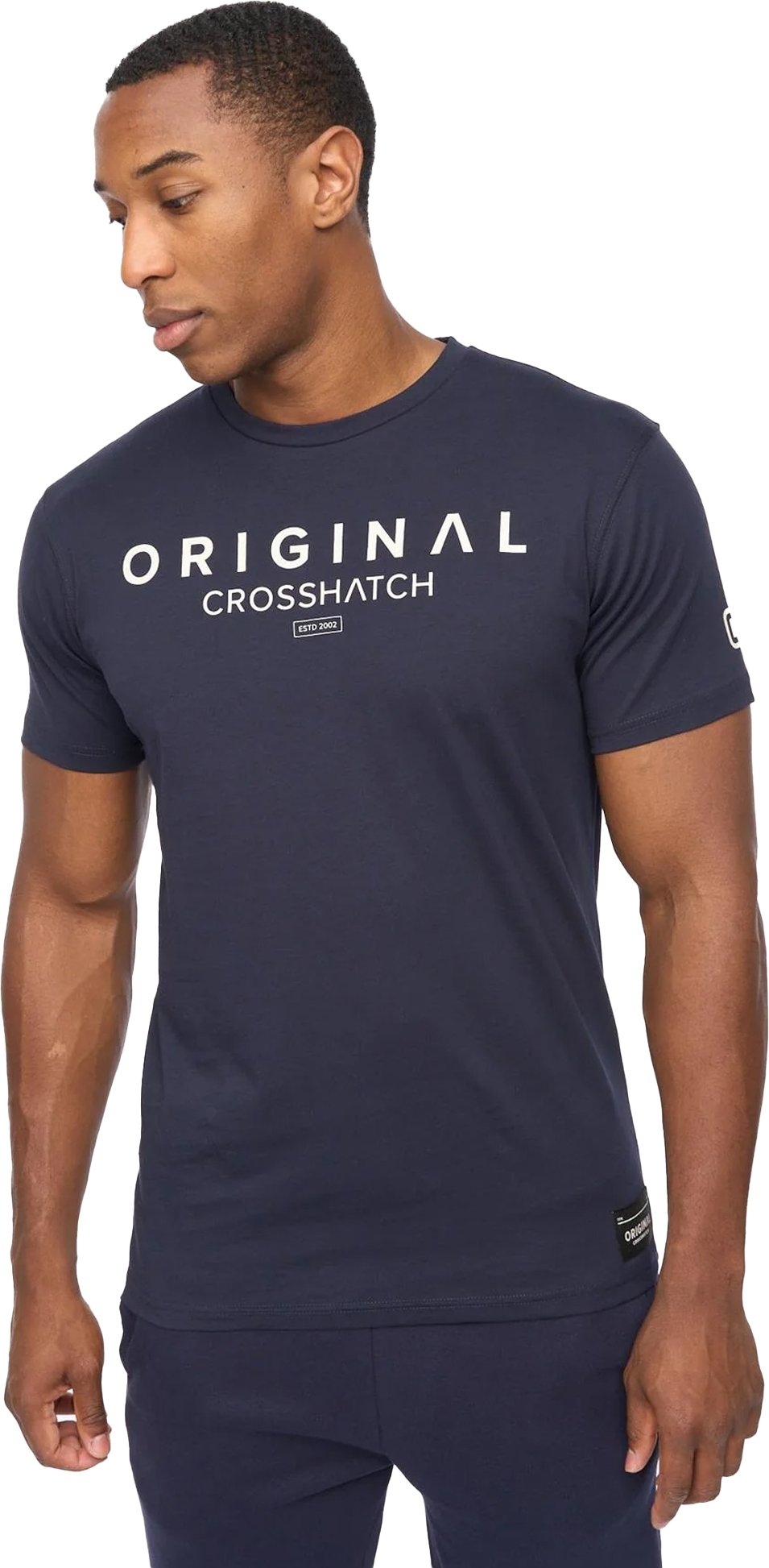 Crosshatch - "Jamals" T-Shirt für Herren (Marine)