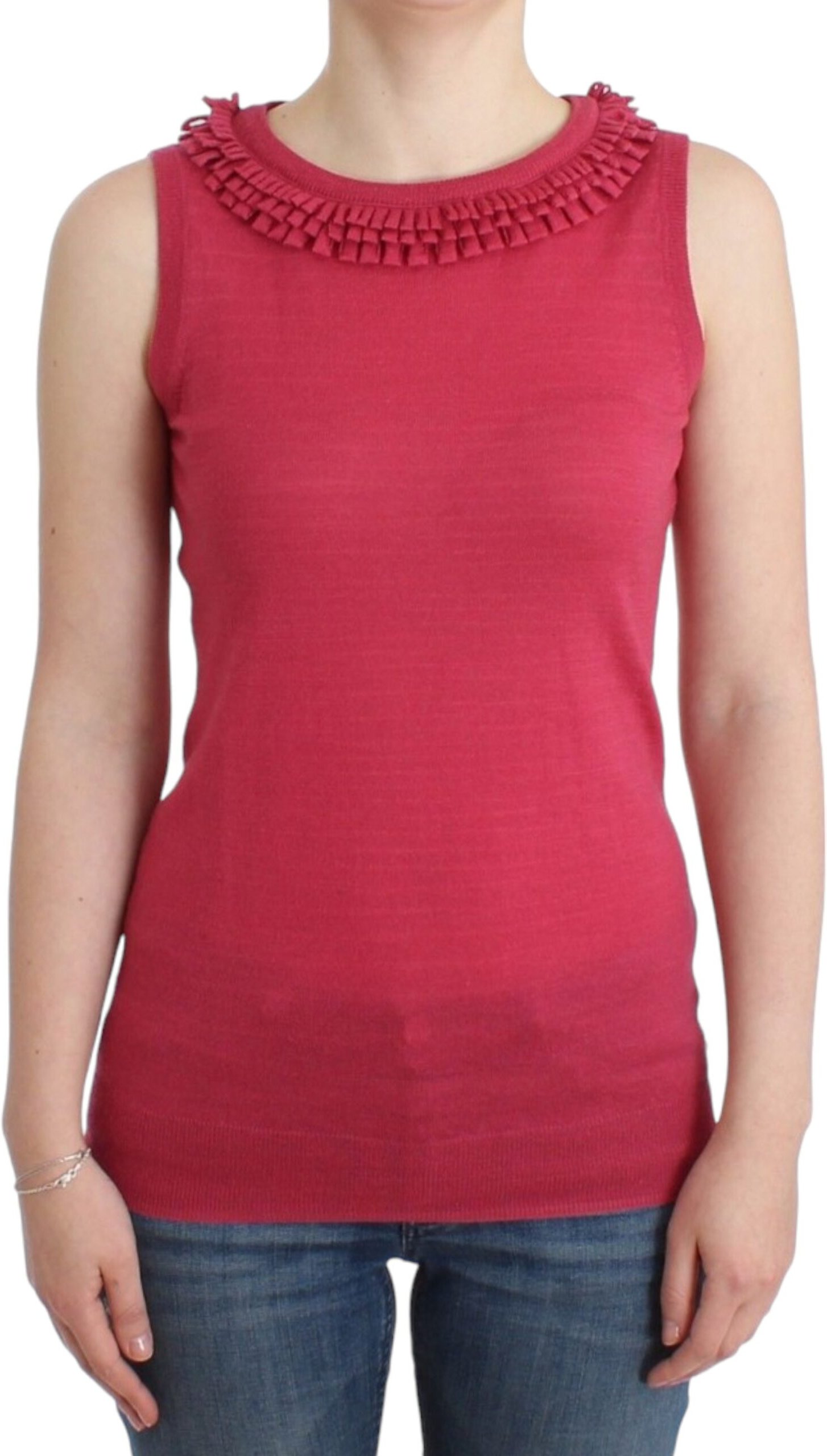 John Galliano Ärmelloses Top mit Faltenkragen