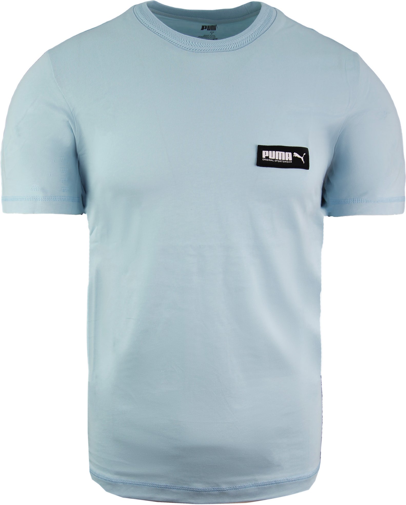Puma entspannte Passform kurzärmelige Crew Neck Herrenblau Top 582687 18