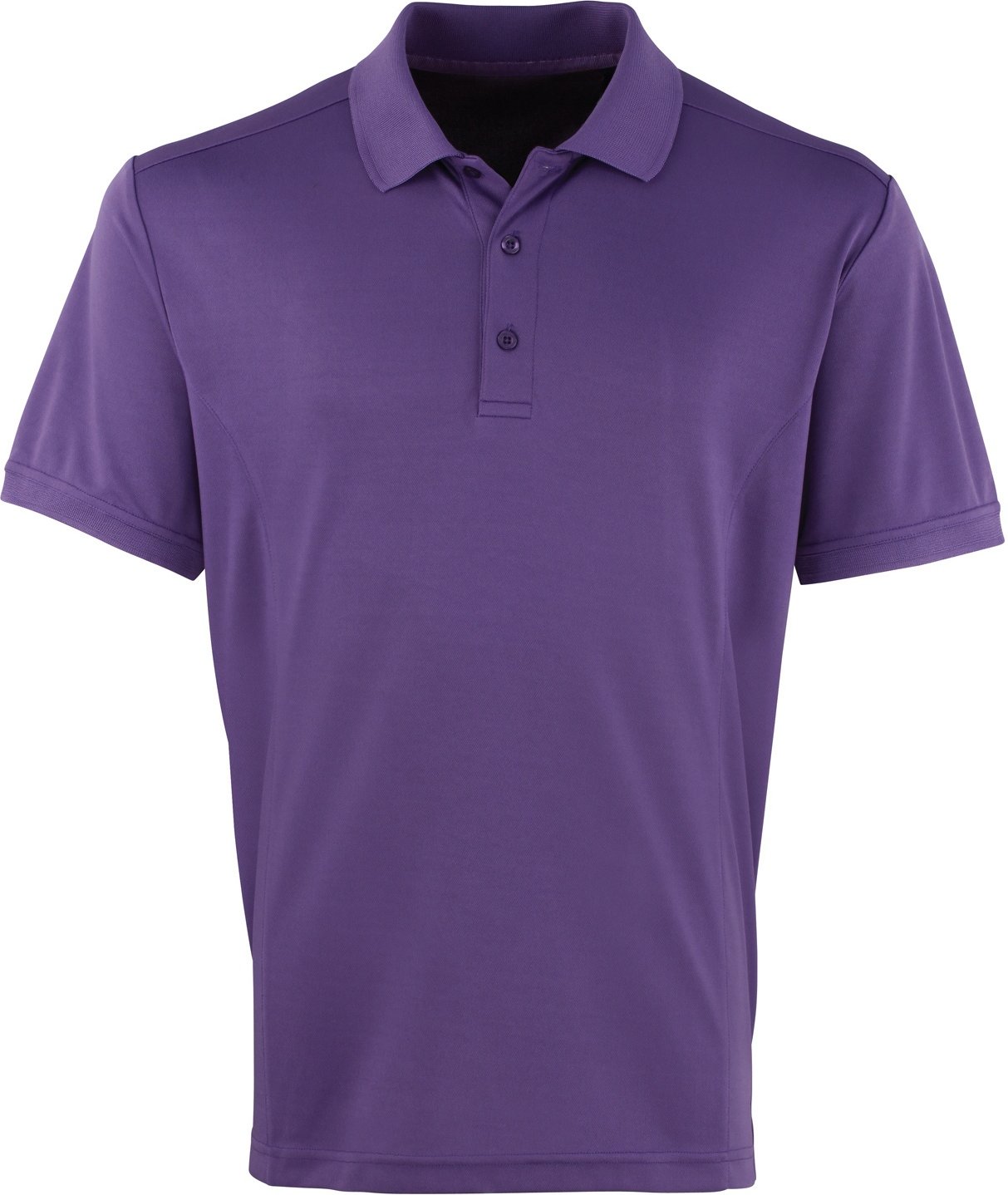 Premier Mens Coolchecker Pique Kurzarm-Polo T-Shirt (lila)