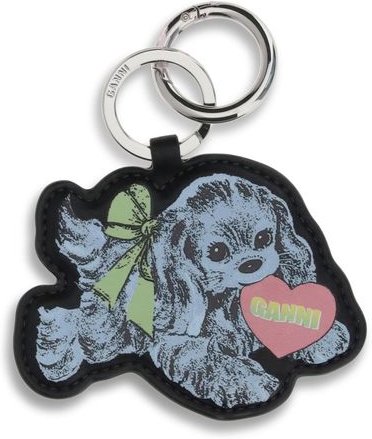 Ganni Mehrfarbiger Recycelter Leder-Schlüsselanhänger