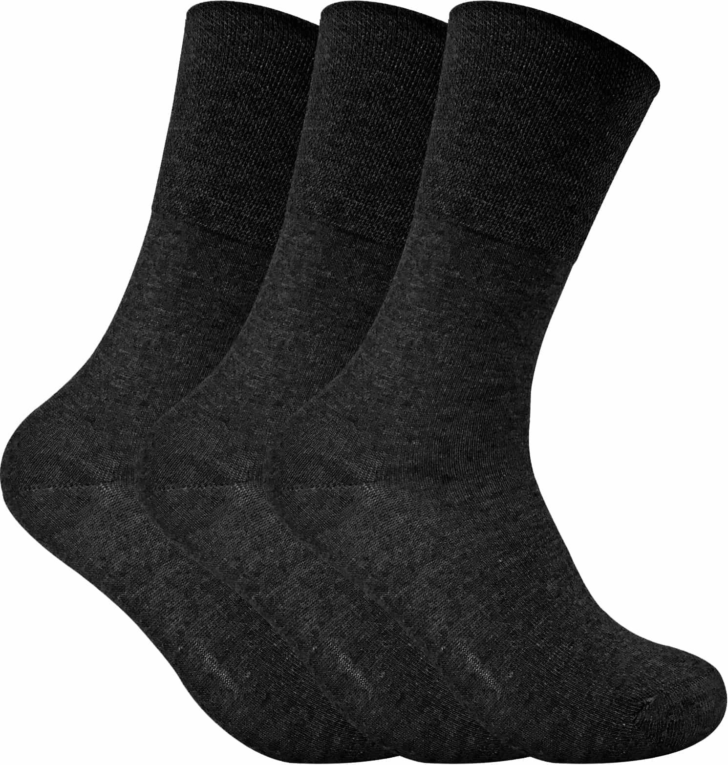 3 Pack Damen nicht elastische thermische diabetische Socken für schlechte Durchblutung