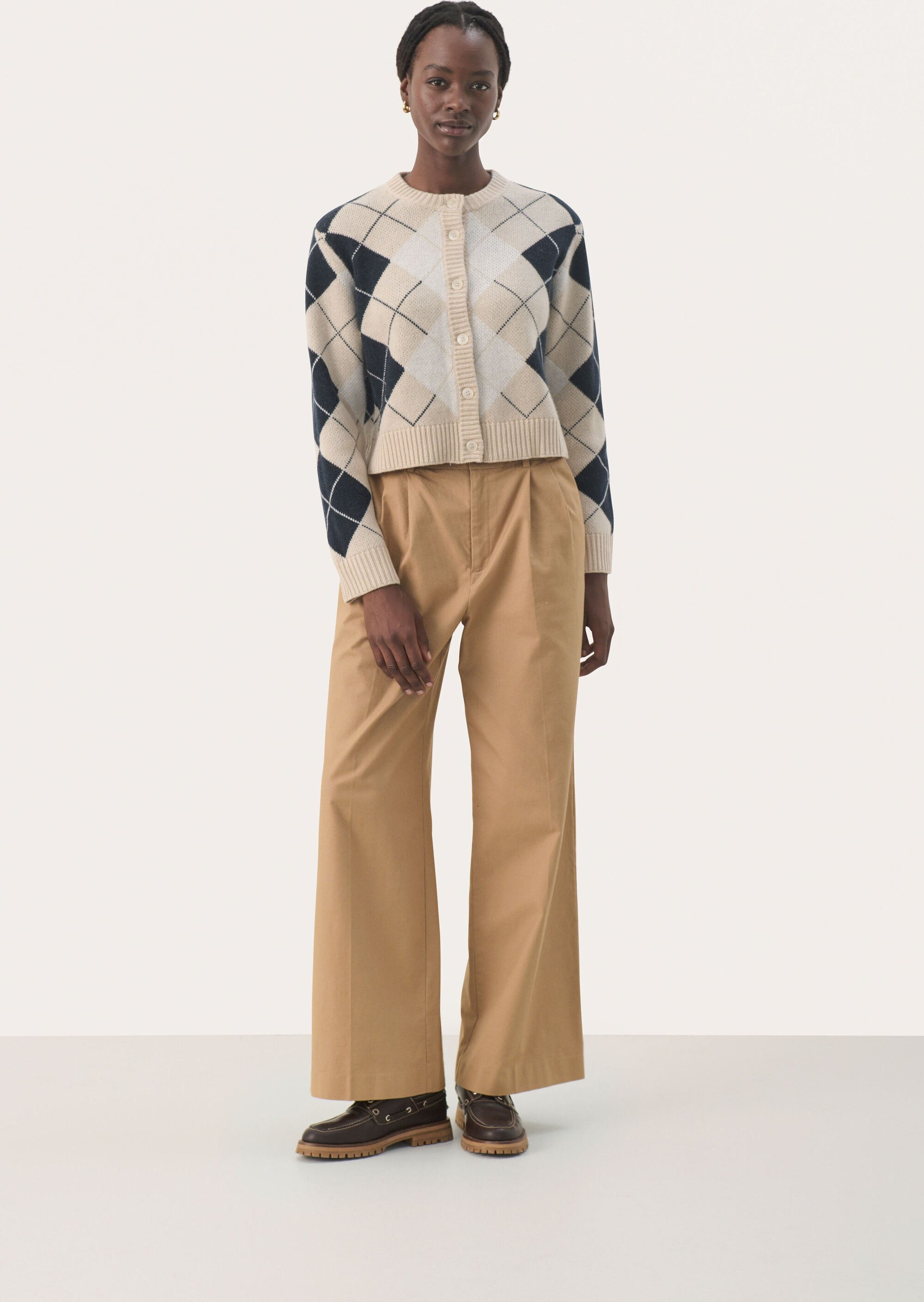 Strickjacke Easy fit beige