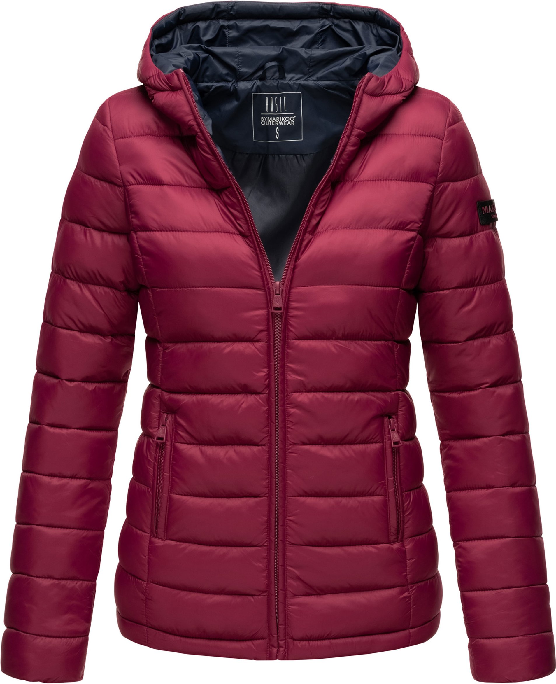 Marikoo Damen Steppjacke Lucy mit Kapuze & leichtem Futter
