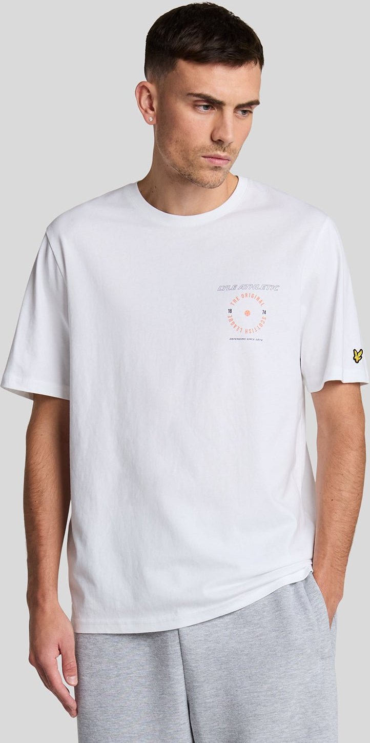 Lyle & Scott Lyle Athletic T-Shirt mit Grafik – Weiß