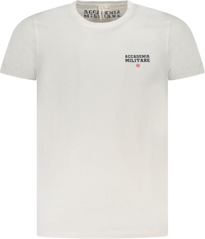 Accademia Militare Weißes Baumwoll-Herren-T-Shirt