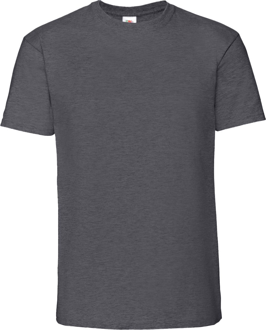 Fruit of the Loom - "Iconic Premium" T-Shirt für Herren (Dunkelgrau meliert)