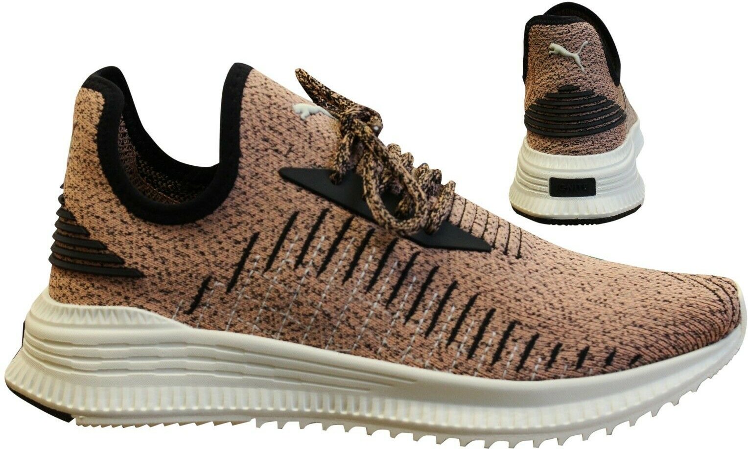 Puma Ignite Avid Evoknit Slip auf Ton Textile Mesh Trainer - Herren