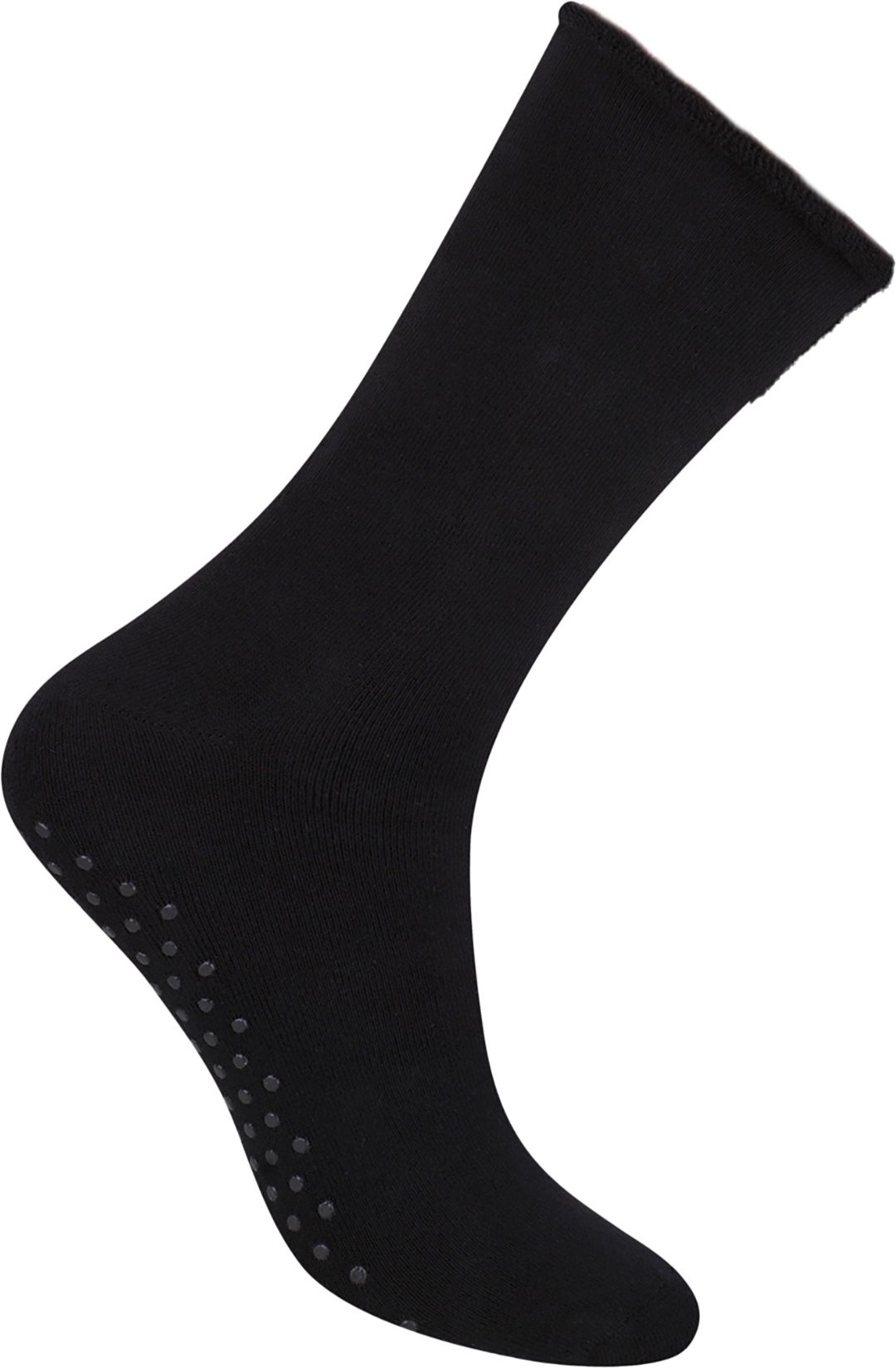 Herren-Slipper-Socken aus Baumwolle | Steven | Casual Plain Socks with Grippers - Schwarz