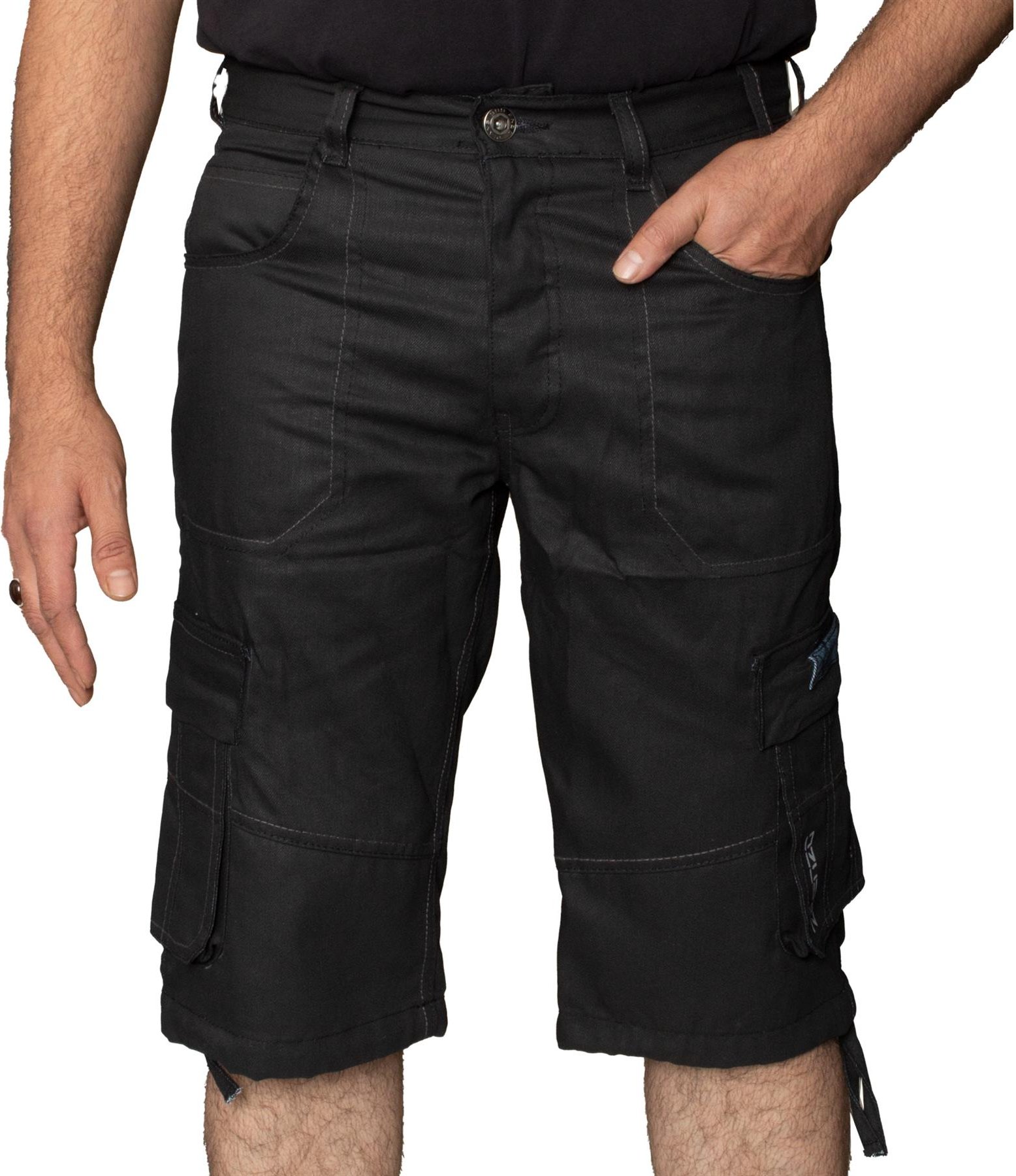 Thumbnail - Enzo Herren Cargo Combat Denim Shorts