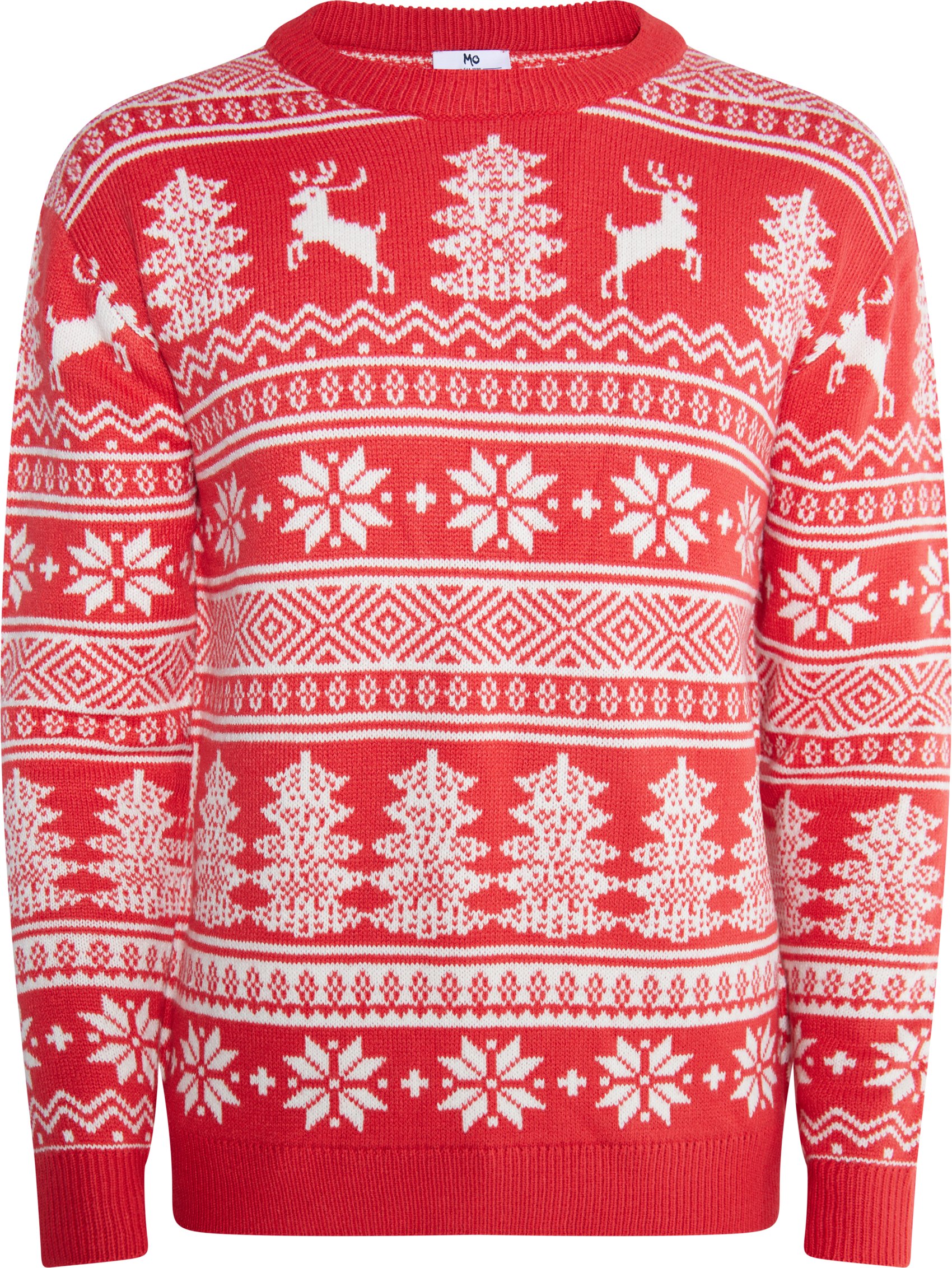 Thumbnail - Mo X-Mas-Pullover Herren Rot Weiss