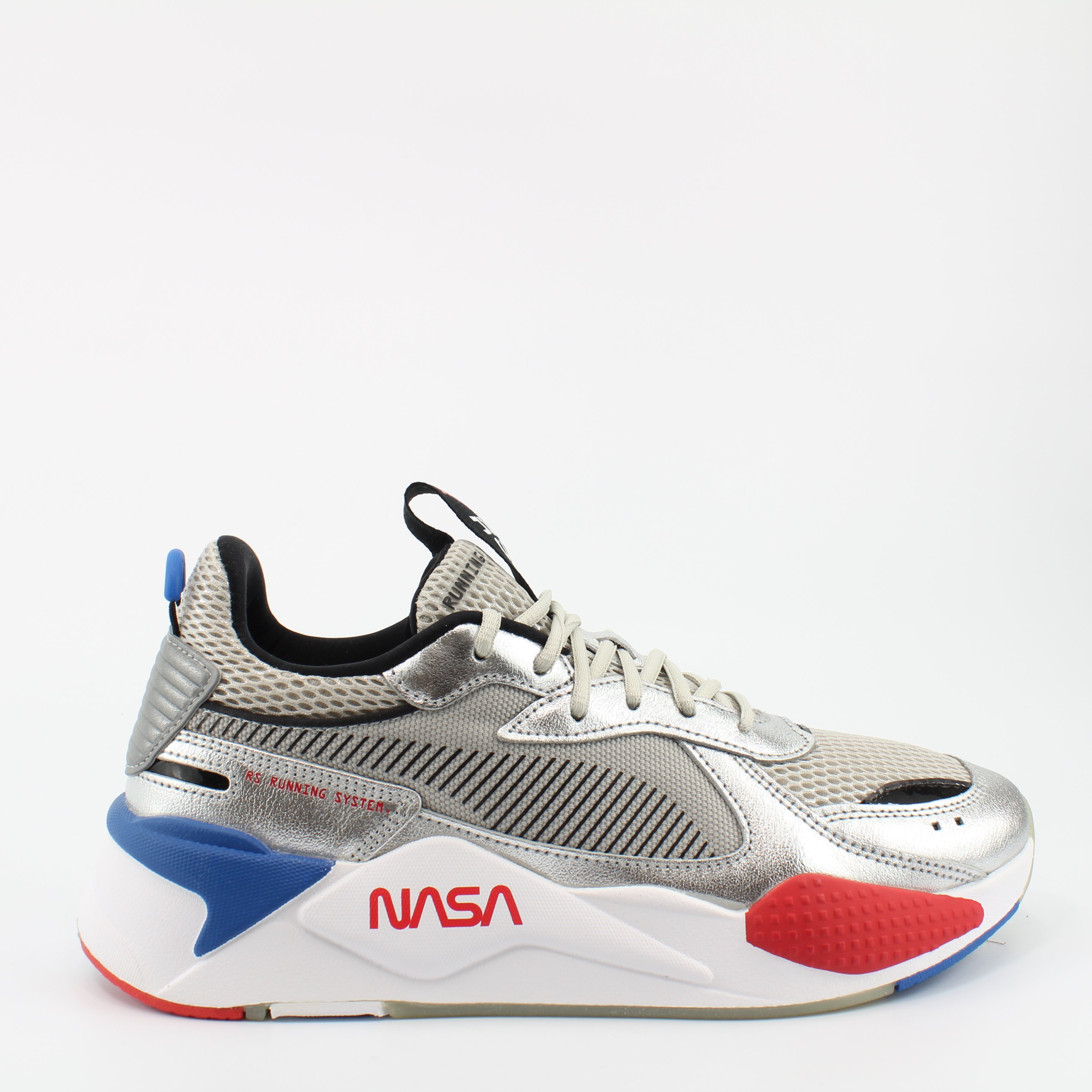 Puma RS x Space Agency Silber Textil Mens Lace Up Trainer 372511 01