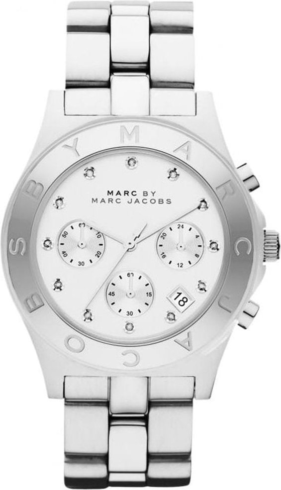 Thumbnail - Marc Jacobs MBM3100 Blade Silber Weiß Damenuhr