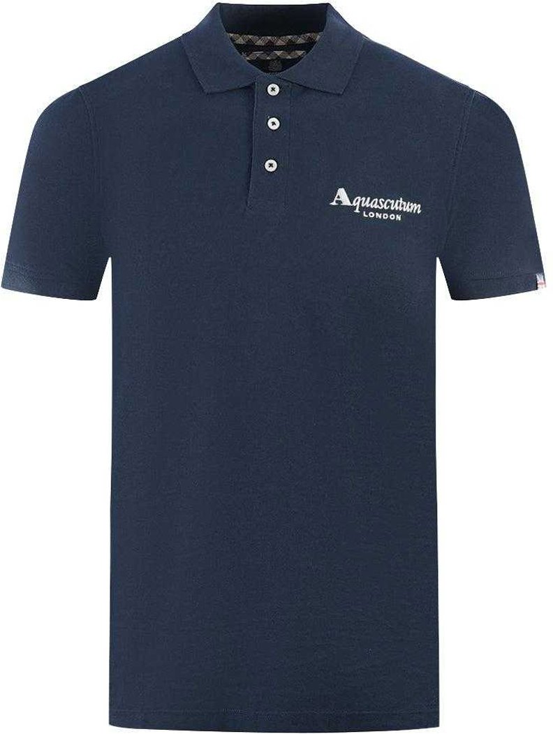 Aquascutum - "London 1851" Poloshirt für Herren/Damen Unisex (Marine)