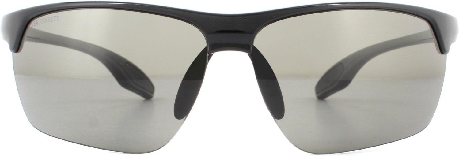 Lunettes De Soleil Serengeti Linosa 8510 Shiny Noir Phd 2.0 Polarisé CPG Gris
