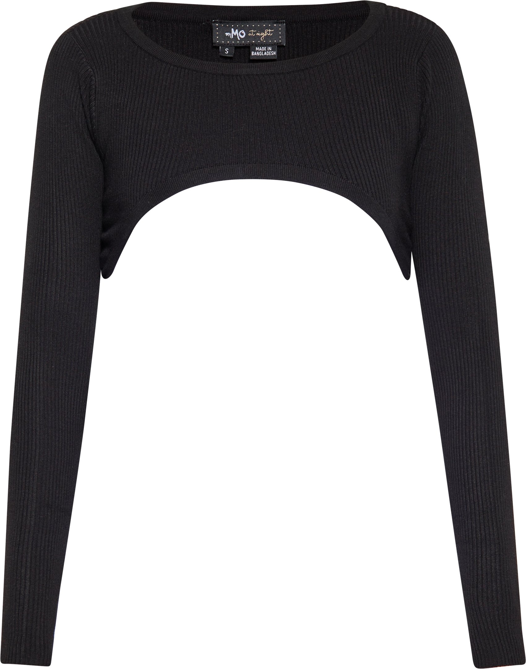 Mymo Crop-Top Damen schwarz