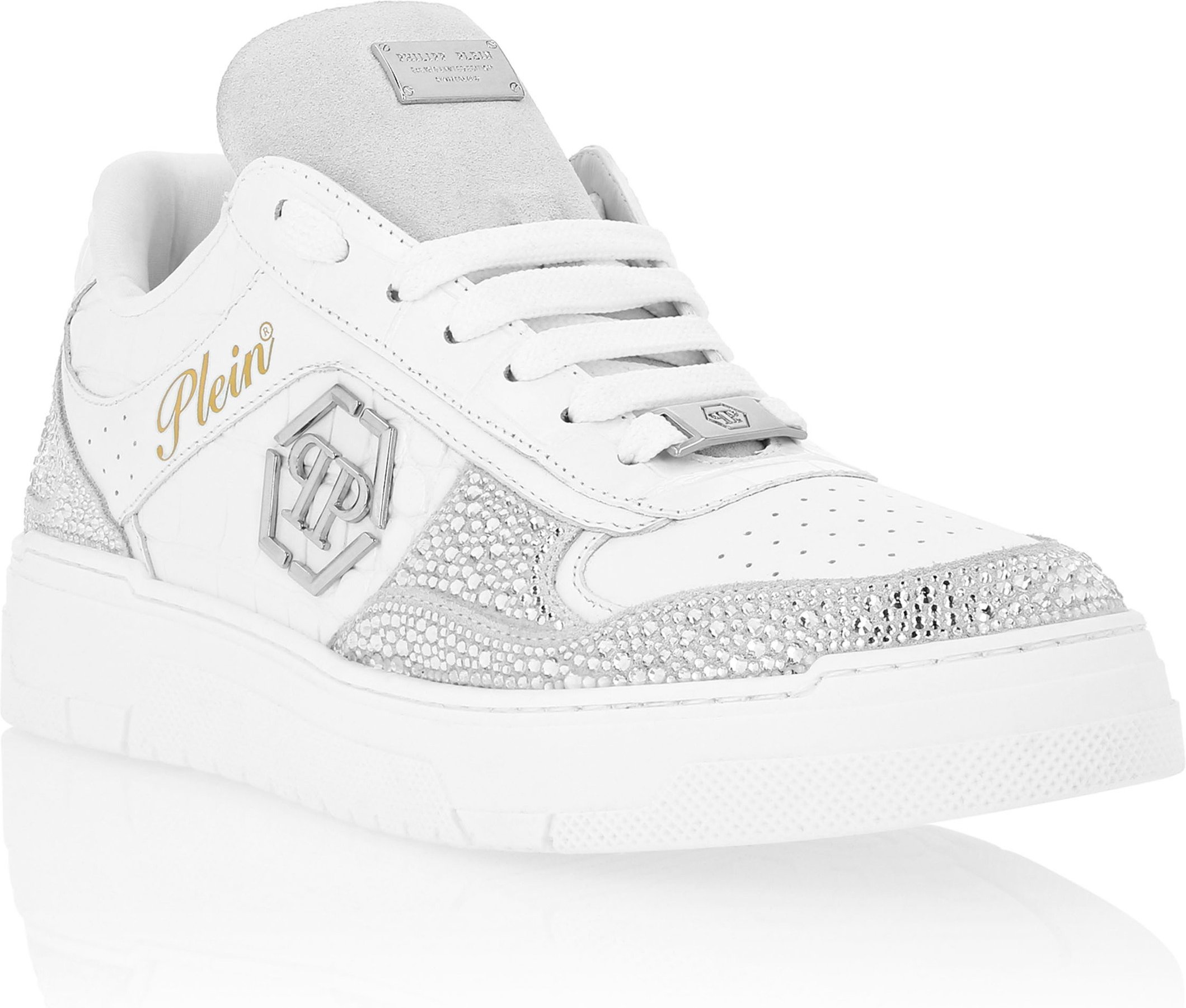 Low Top Sneakers Mix Strass Cocco