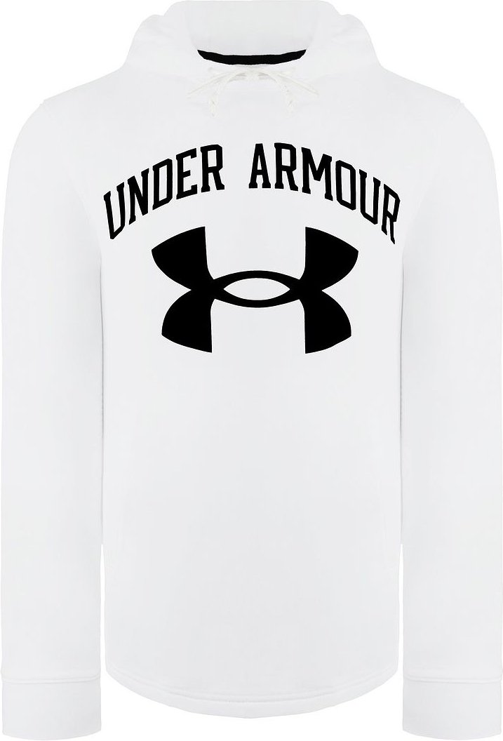 Under Armour -Konkurrent Terry Big Logo Herren White Hoodie