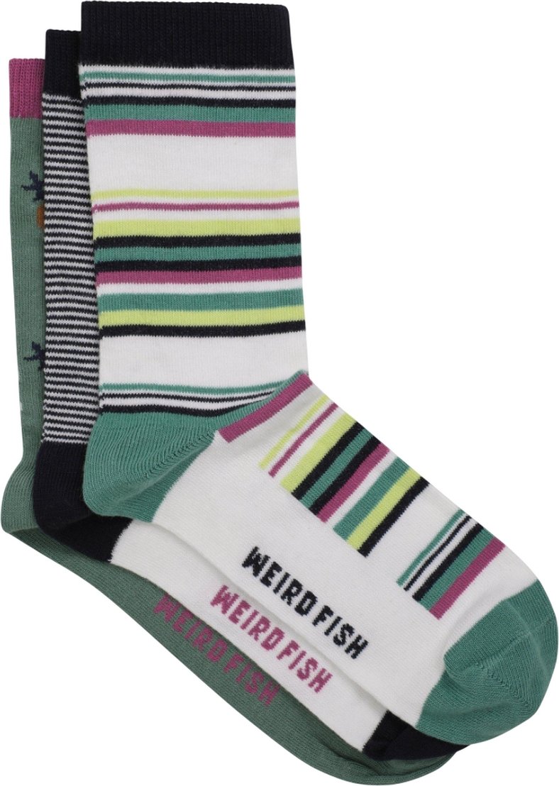 Weird Fish - "Parade" Socken für Damen(3er-Pack) (Bunt)