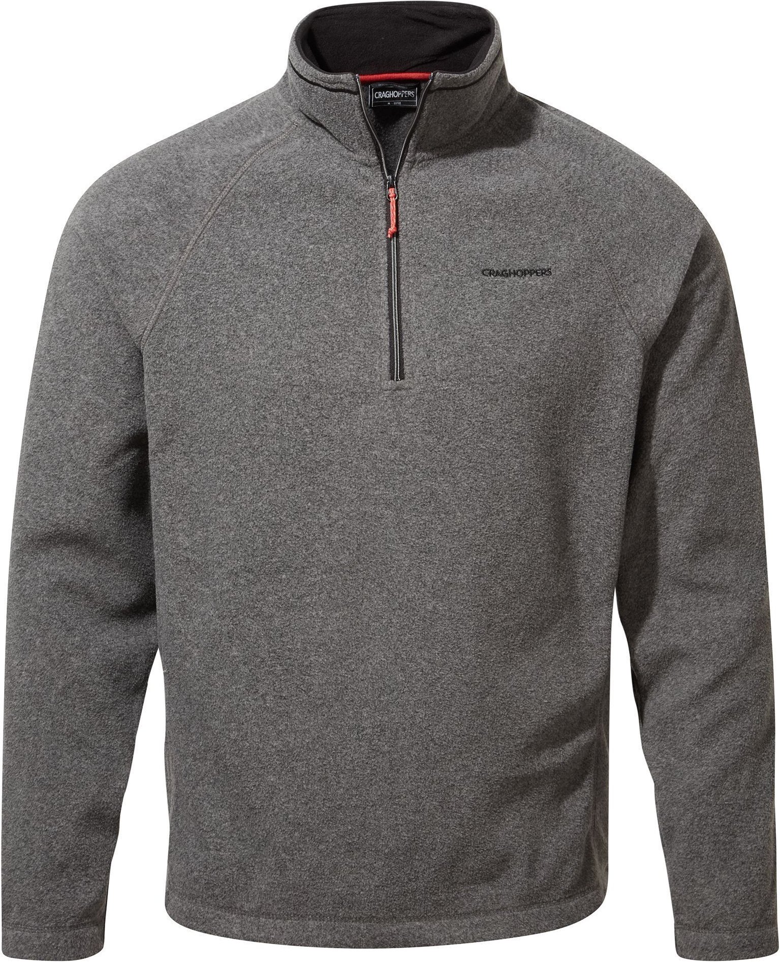 Craghoppers Mens Corey VI Half Zip Fleece Top (Black Pepper Marl)