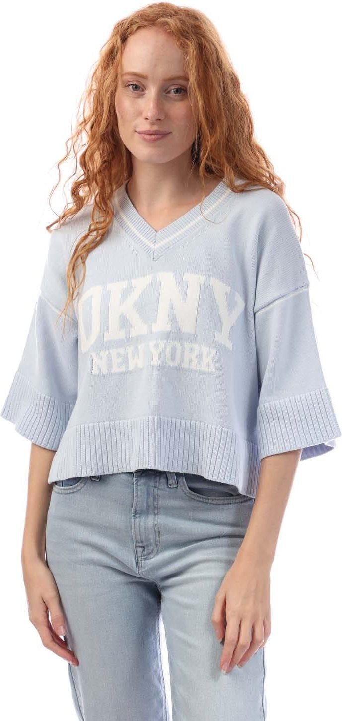 DKNY - Sweatshirt für Damen, Logo, Jerseyware (Violett)